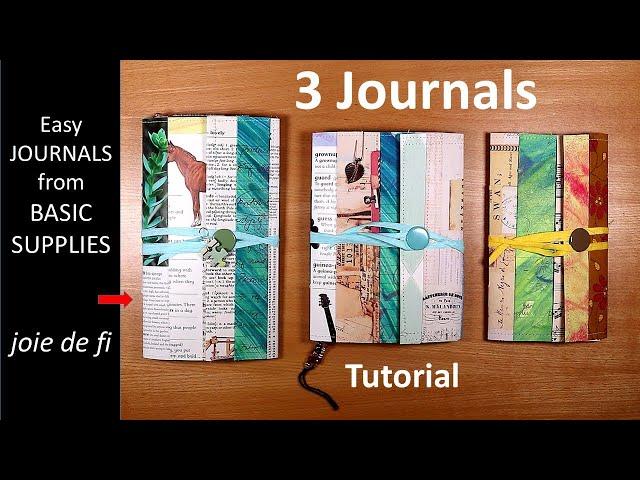 3 EASY JOURNALS From BASIC SUPPLIES ⭐ Tutorial