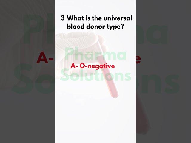 Top MCQs on Human Blood l Crack Exams l Quick Revision #pharmasolutions #viralvideo #medicalexams