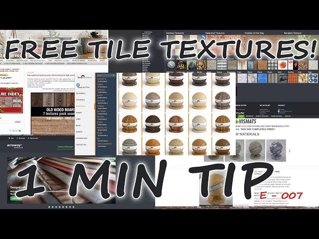 "1 Min TIP" Free Tile Textures !!! E007