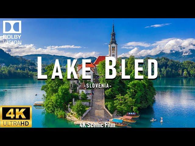 Lake Bled 4K Drone Nature Film - Calming Piano Music - Natural Landscape