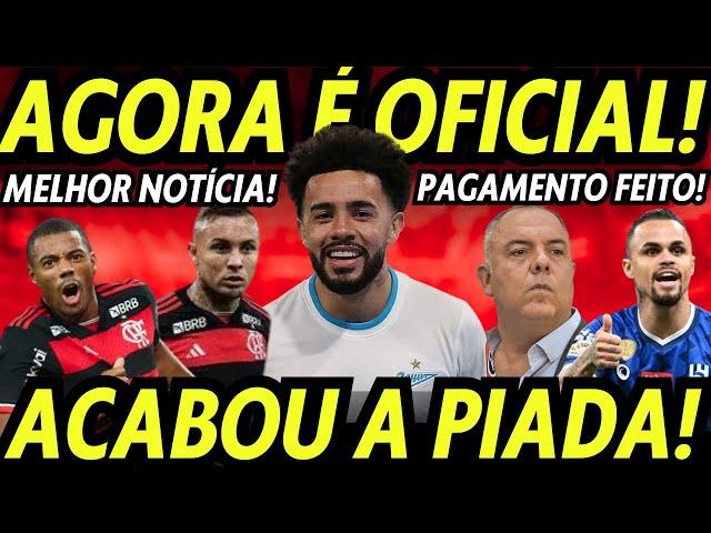 CLAUDINHO! AGORA É OFICIAL! ACABOU A PIADA! FLAMENGO FAZ PAGAMENTO À VISTA! EXCELENTE NOTÍCIA! E+