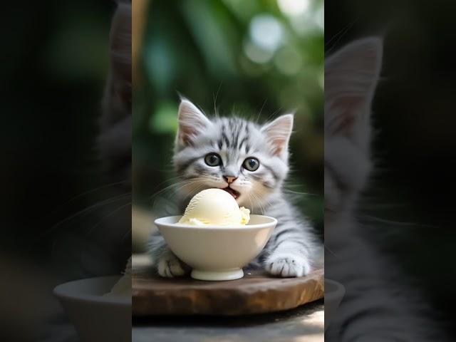 Cute Kitten ASMR  | Relaxing Eating Sounds! Meow Time!