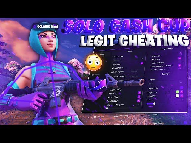 CHEATING With The Best Fortnite CHEAT in The Solo Cash Cup (+100$)