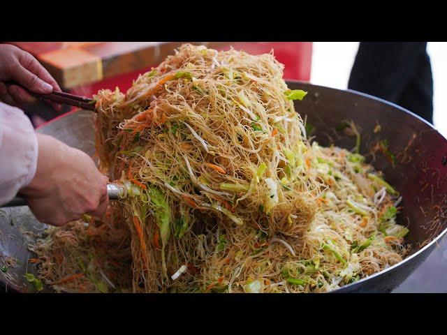 The famous Wenzhou fried rice noodles have too many ingredients, Chinese street food