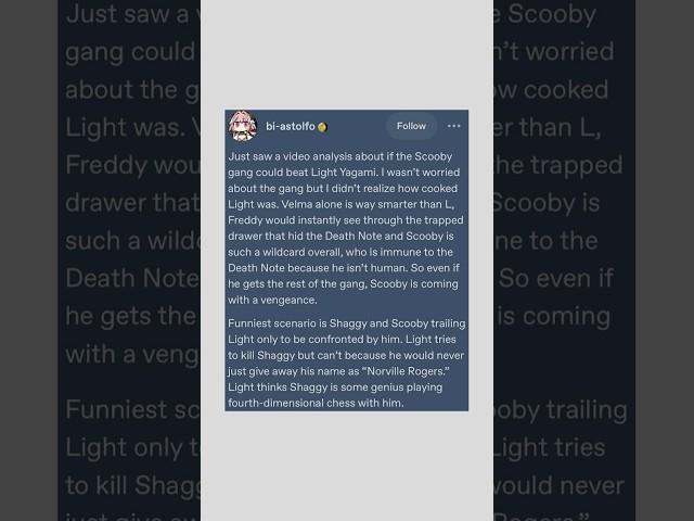 Light Yagami Tumblr Post 