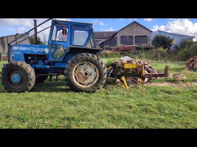 Nouvelle fendeuse je ressors le Ford 9600 #forestmen #bucheron