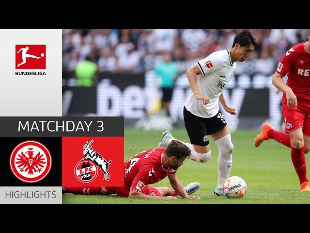 Eintracht Frankfurt - 1. FC Köln 1-1 | Highlights | Matchday 3 – Bundesliga 2022/23