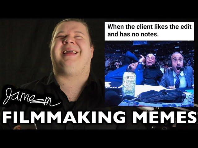 FILMMAKER REACTS to FUNNIEST FILMMAKING MEMES | James K Martin