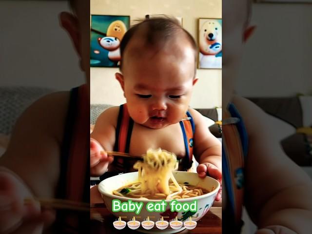 Baby eat food #shorts #shortvideo