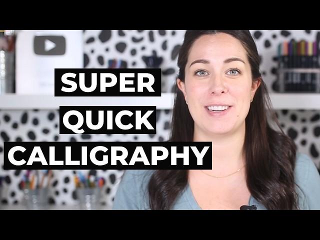 The Easiest Kind of Calligraphy (In 3 Minutes!)