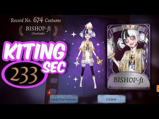 KITING as Cheerleader BISHOP-f1 NEW A Skin! AMAZING TEAMWORK lead to LONG KITE! Identity V