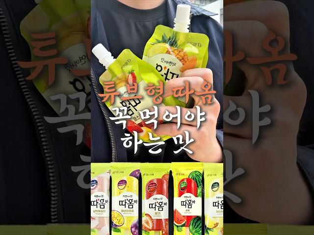 드디어 등장한 튜브형 따옴 아이스크림, 이 맛은 꼭 추천