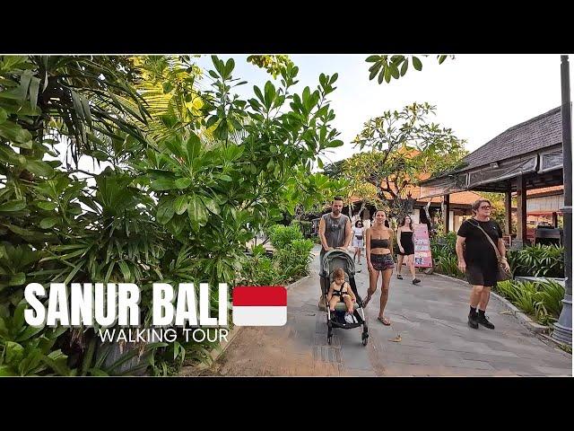 Bali Walking Update | Relaxing Afternoon Walk At SANUR Bali Beachfront & Main Street Today Feb 2025