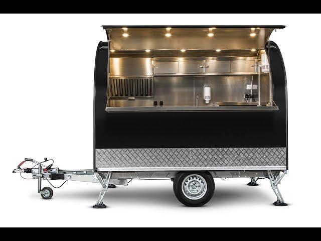 Remorque food truck Catering trailer food kiosk Remorque snack Rimorchio Street Food cucina su ruote