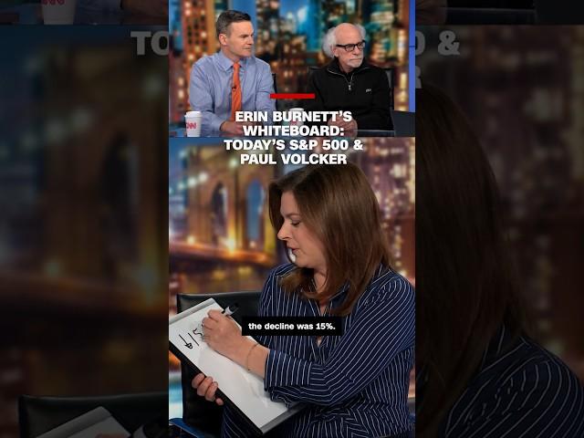Erin Burnett's whiteboard: S&P 500 and Paul Volcker