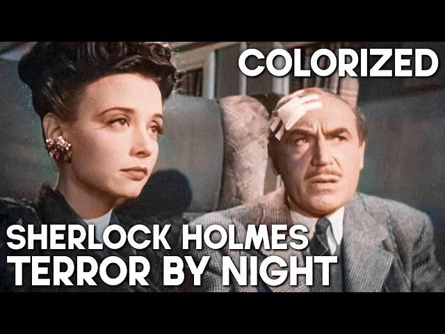 Sherlock Holmes - Terror by Night | COLORIZED | Basil Rathbone | Full Movie