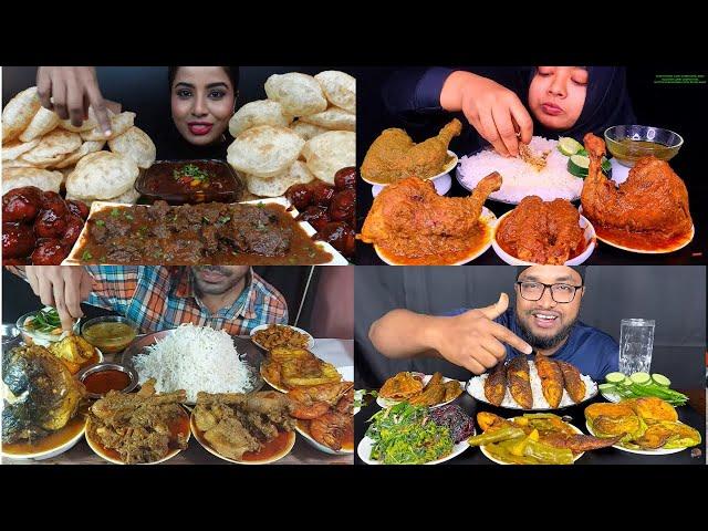 HUGE CHICKEN CURRY EATING CHALLENGE,HUGE FISH CURRY COMPETITION,MUTTON CURRY,PRAWN CURRY,EATING SHOW