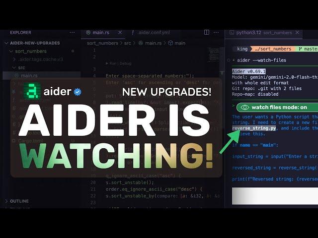 Aider (Upgraded) + Gemini 2.0 Thinking : This AI Coding Agent JUST GOT EVEN BETTER!