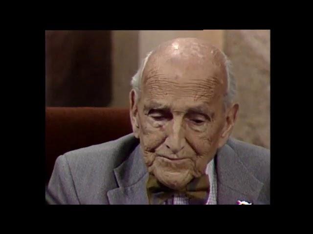 93 Year Old Irish Soldier describes World War One, 1988