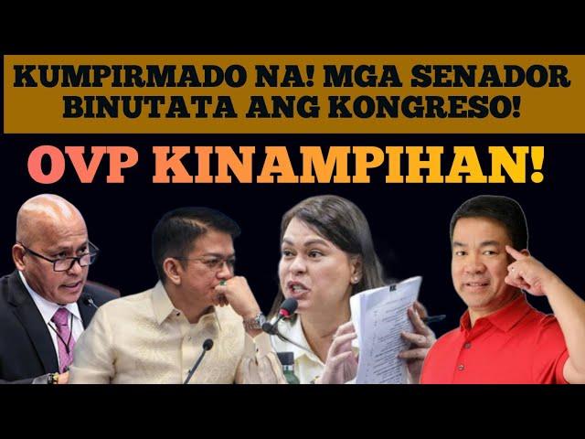 KUMPIRMADO NA! MGA SENADOR BINUTATA ANG KONGRESO! OVP KINAMPIHAN! #MAKI INTEL TV