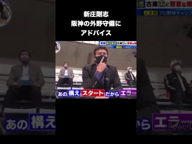 新庄剛志、阪神の外野守備にアドバイス #プロ野球