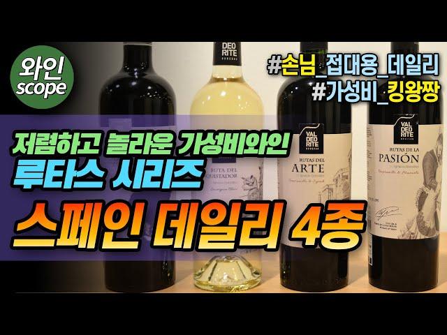 저렴하고 놀라운 가성비 스페인 와인 4종 리뷰