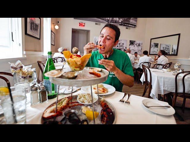 BEST SEAFOOD in Atlantic City!!  USA FOOD TOUR - Anthony Bourdain New Jersey (Day 2)