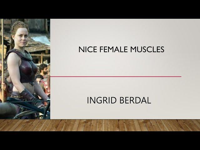 Nice Female Muscles - Ingrid Berdal