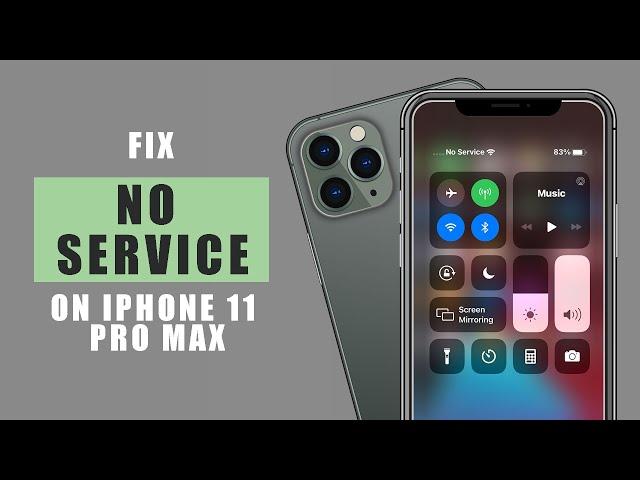 Fix "No Service" Problem on iPhone 11 Pro Max