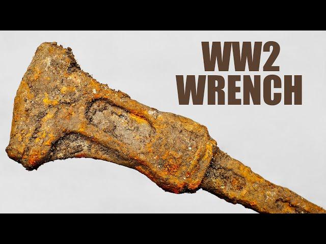 Very Rusty WW2 Wrench Restoration. A find from the battlefield