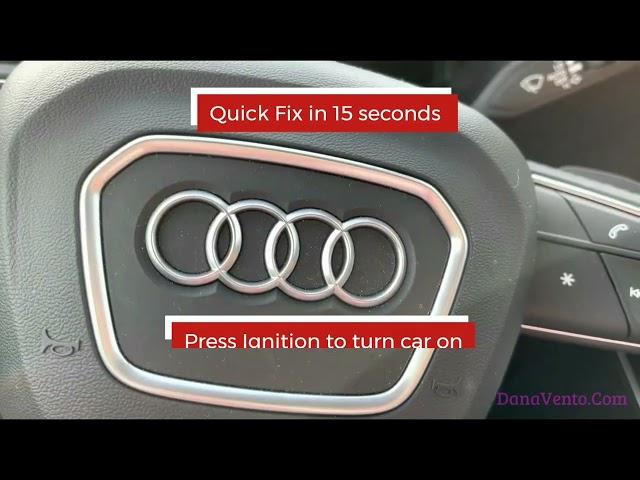 Audi MMI Forced Reboot in 15 Seconds. How to fix the frozen infotainment screens!