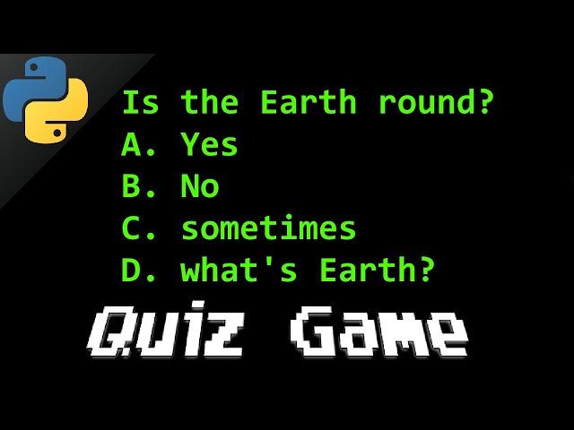 Python quiz game 