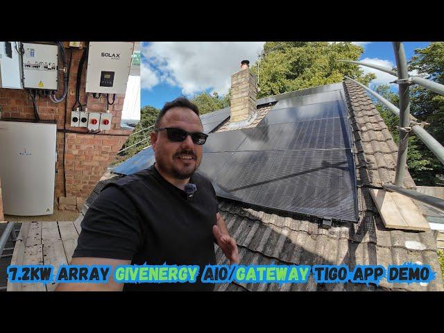 EPIC 8kW of Solar Power & GivEnergy AIO, gateway and EV charger & TIGIO with app run through