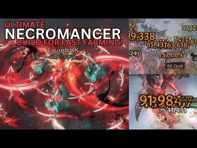 Ultimate Necromancer Build for Fast Farming! Diablo Immortal!