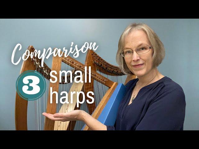 Small harp comparison: Waring cardboard, Triplett Christina, Dusty Strings FH26x2