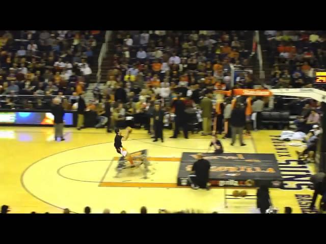 Man Dunks Himself Through Hoop At Basketball Game