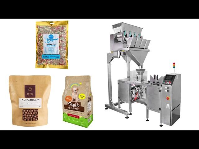 Mini Doypack Packaging Machine with 4 head weigher