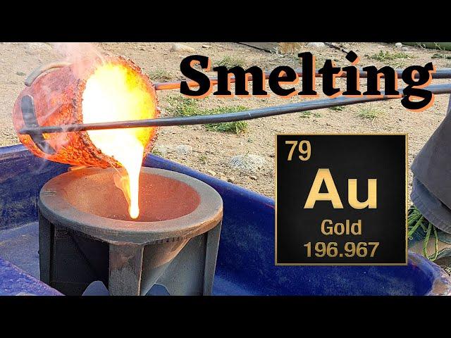 HUGE 246 gram Button! SMELTING GOLD - Colorado Gold Mining