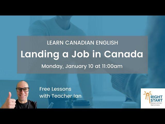 Learn Canadian English Lesson | Landing a Job in Canada