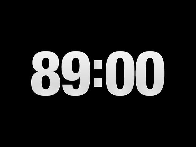 Countdown timer 1 hour and 29 minutes || 89 minutes