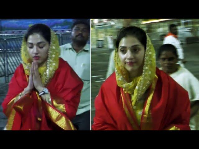 Mehreen Pirzada Seeks Blessings at Tirumala | Mehreen @ Tirumala