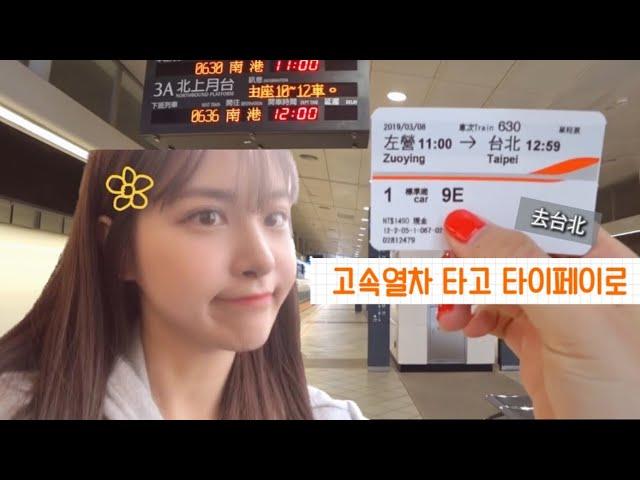 Taiwan Vlog 2019 혼자 대만 고속열차 타봤어요! 가오슝 - 타이베이