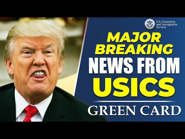 MAJOR Breaking News From USICS for Permanent Residency | I-485 | Green Card