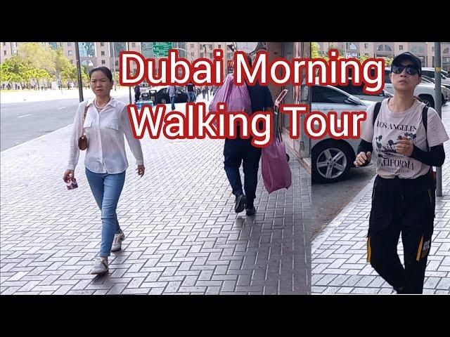 Dubai Morning Street Walking Tour | Beautiful Day Change Weather in Dubai 27 September 2023 Travel