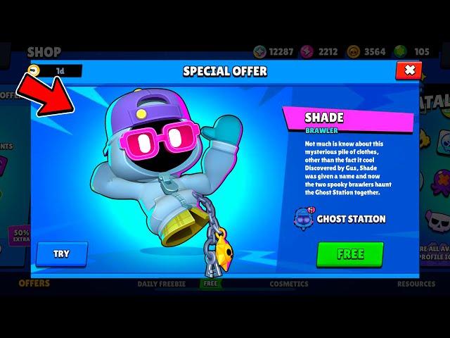 FREE SHADE!? NEW BRAWLER and GIFTS - Brawl Stars