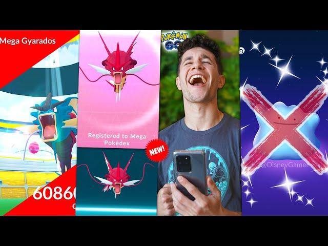 EVOLVING TO NEW MEGA GYARADOS + THE GREATEST SHINY HAS BEEN RUINED… (Pokémon GO)