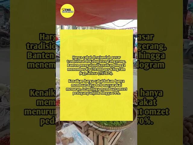 Harga Cabai di Tangerang Tembus Rp. 120 ribu per kilo #shorts #tangerang #cabai