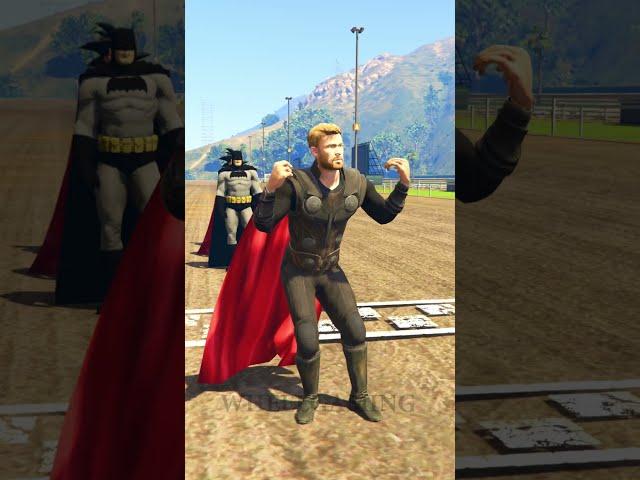 GTA V Hulk Challenge, Which Superhero has better punch? #shorts