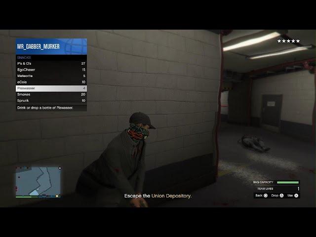 Gta5 The union depository heist no cops