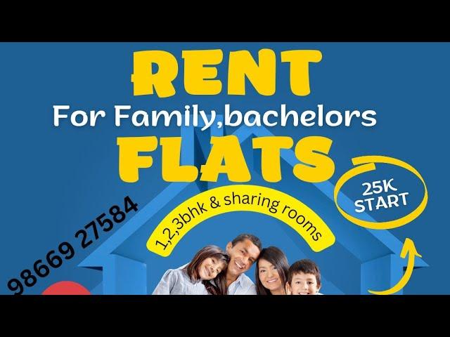 2,3BHK Flats for Rent manikonda